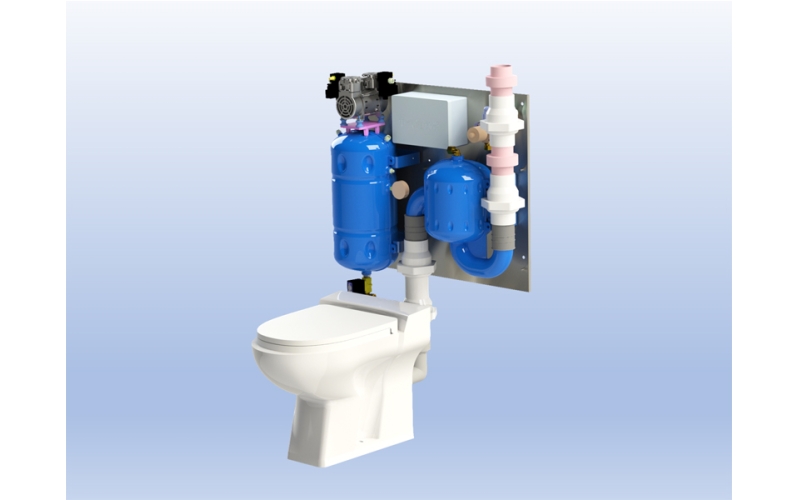 單體真空便器系統(tǒng)，真空馬桶